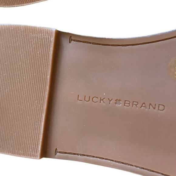 NEW Lucky Brand Kimaya Sandals Women's Size 8.5 M Purple Orchid Leather Summer - Picture 10 of 11